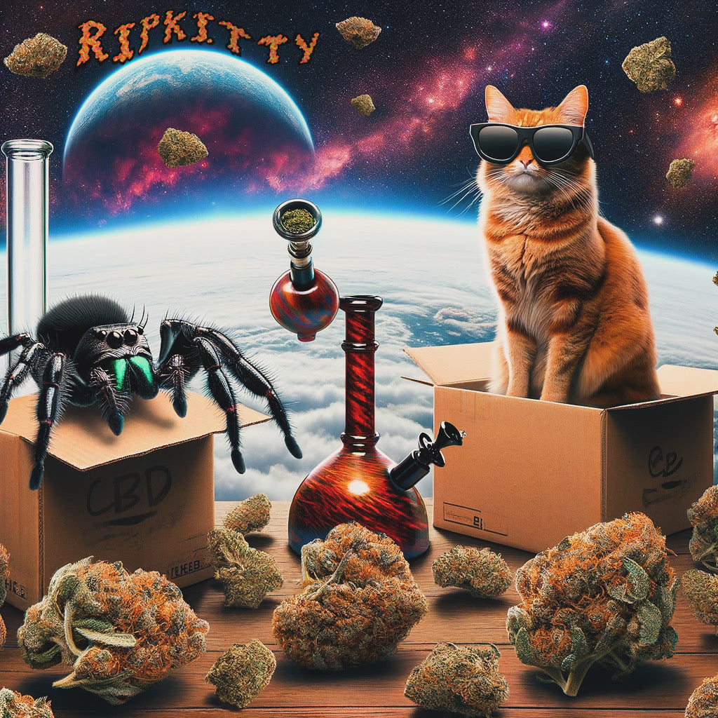 Ripkitty 8” Premium Dome Decorative Glassware Painted Color Design