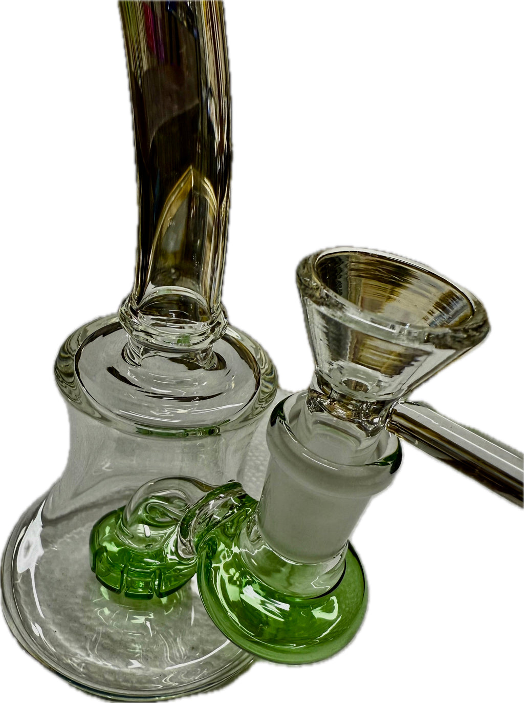 Ripkitty 7” Conical Bong Color Shower with 14mm Male Bowl