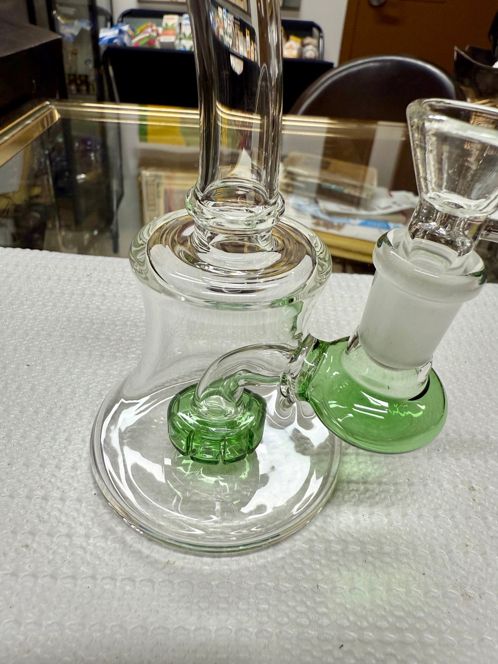 Ripkitty 7” Conical Bong Color Shower with 14mm Male Bowl