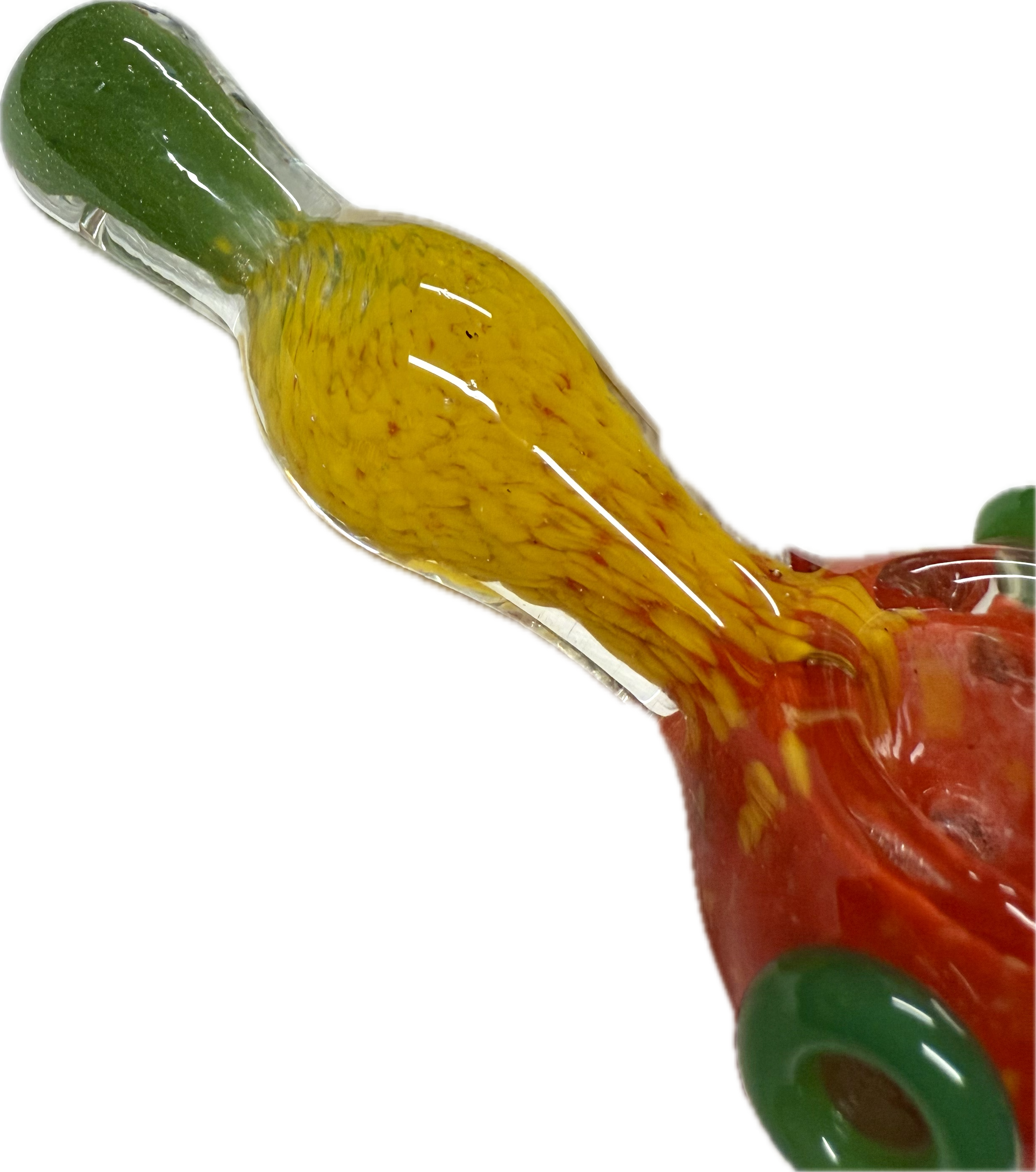 Ripkitty 3.5” Tobacco Dry Herb Hand Pipe Rasta Color Art Spoon