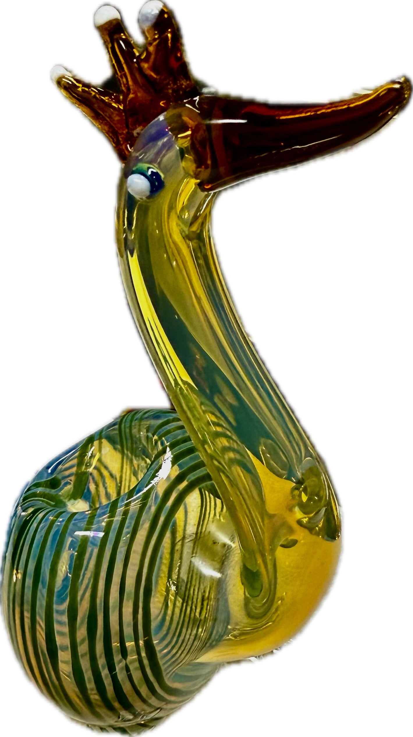 Ripkitty 5” Peacock Dry Herb Hand Pipe