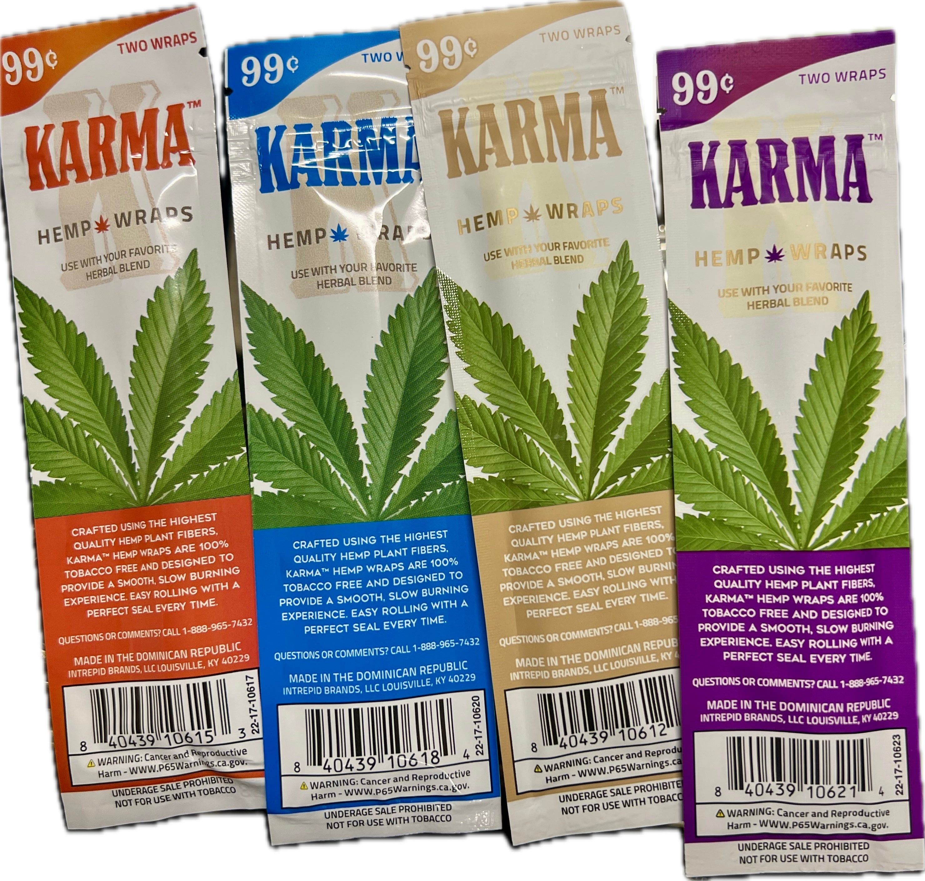 Karma Hemp Wraps (5 Count) Various Flavors