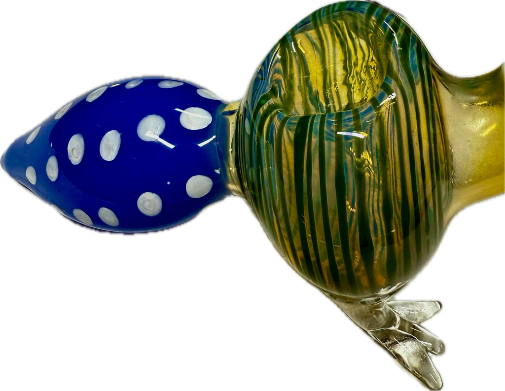 Ripkitty 5” Peacock Dry Herb Hand Pipe