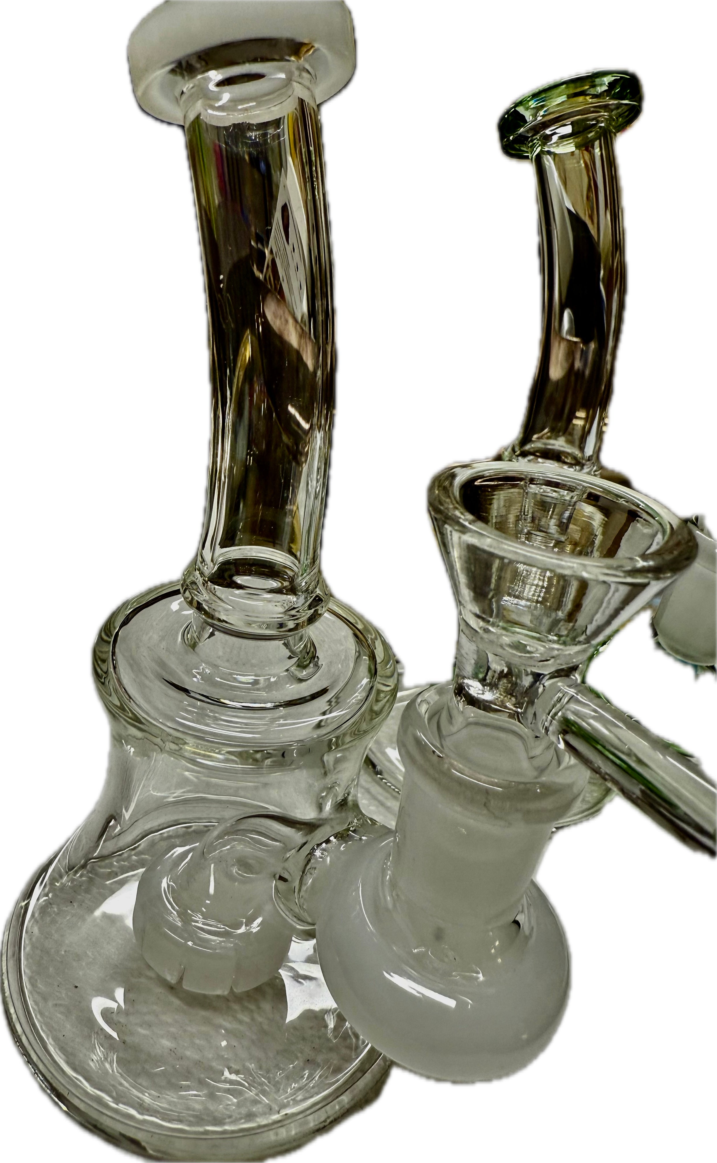 Ripkitty 7” Conical Bong Color Shower with 14mm Male Bowl