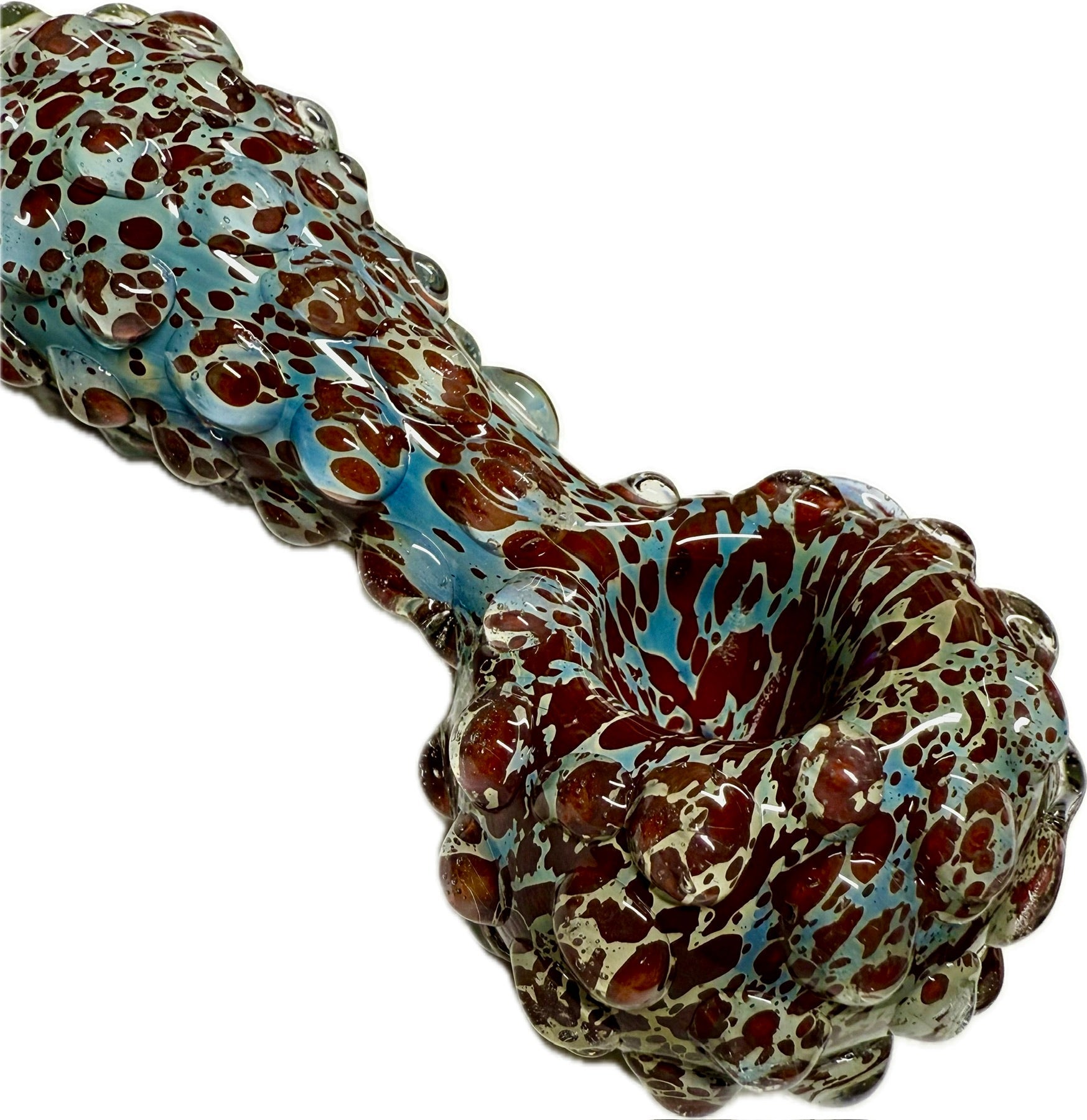 Ripkitty 5" Blue Spike Spoon Dry Herb Hand Pipe