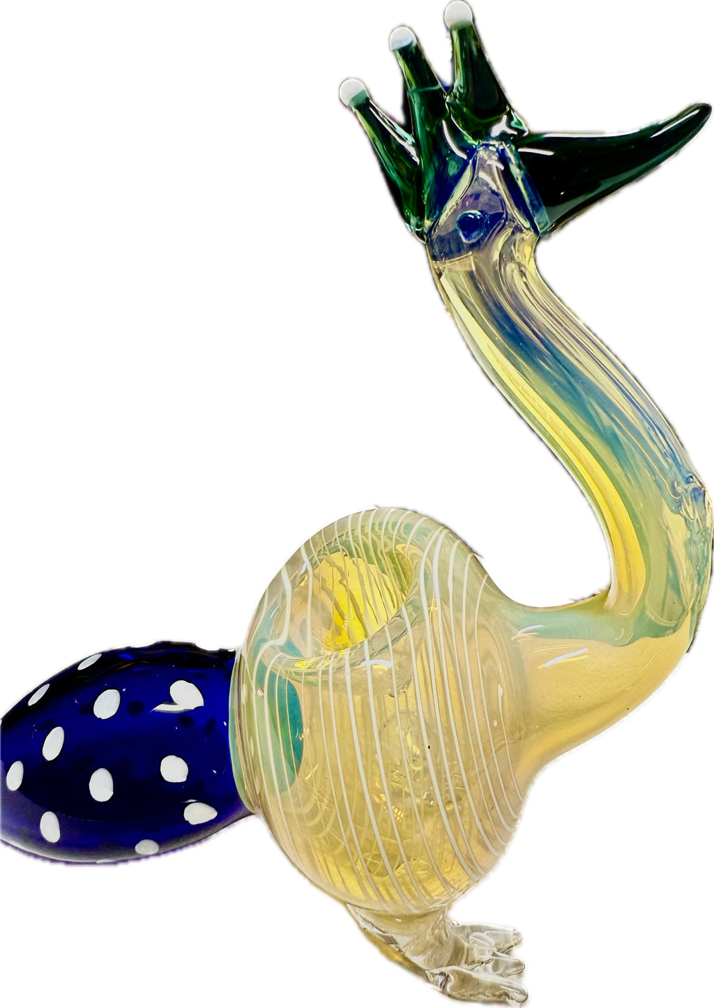 Ripkitty 5” Peacock Dry Herb Hand Pipe