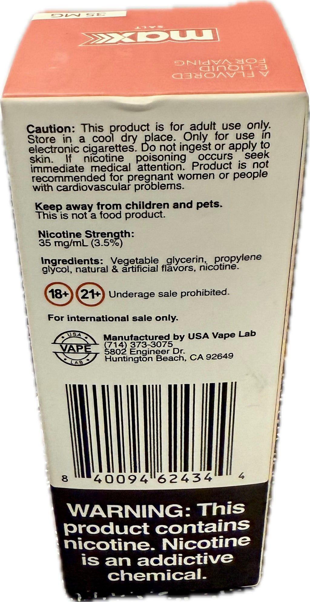 Naked Max Salt E-Liquid