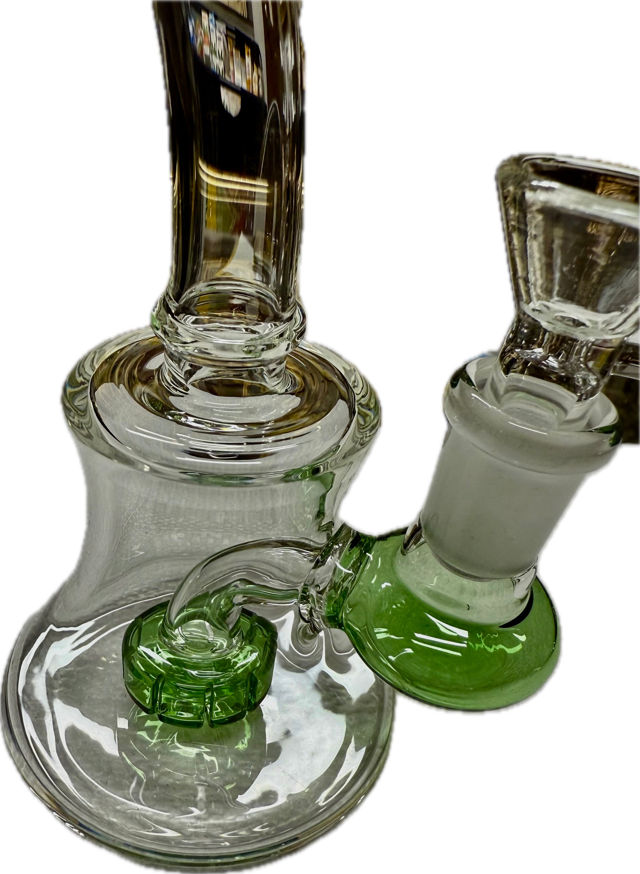 Ripkitty 7” Conical Bong Color Shower with 14mm Male Bowl