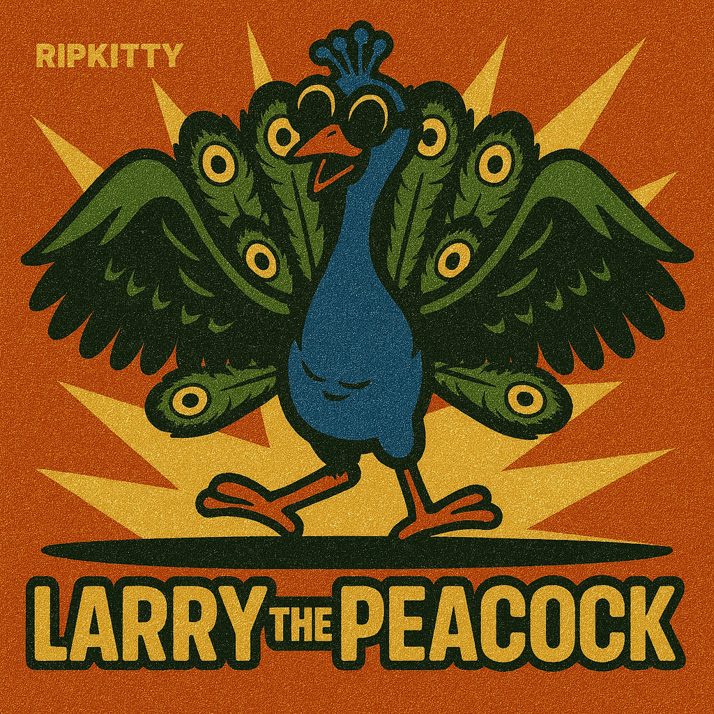 Ripkitty 5” Peacock Dry Herb Hand Pipe