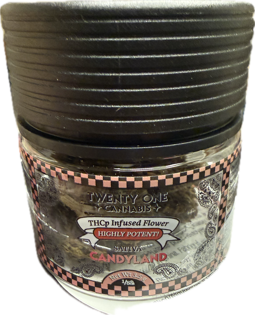 Twenty One Cannabis - THCH / THCP Infused Flower (1/8th Jar)