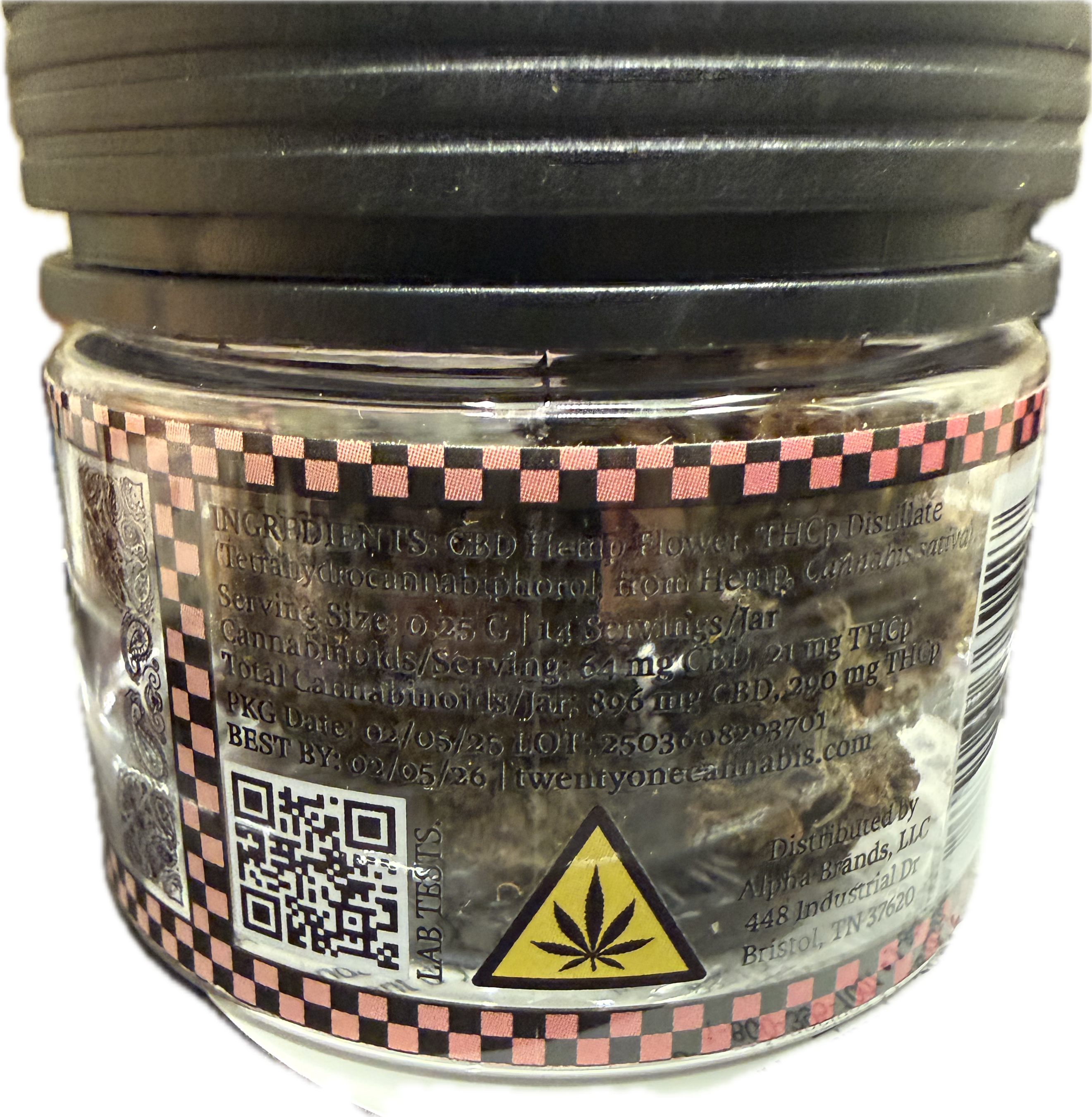 Twenty One Cannabis - THCH / THCP Infused Flower (1/8th Jar)