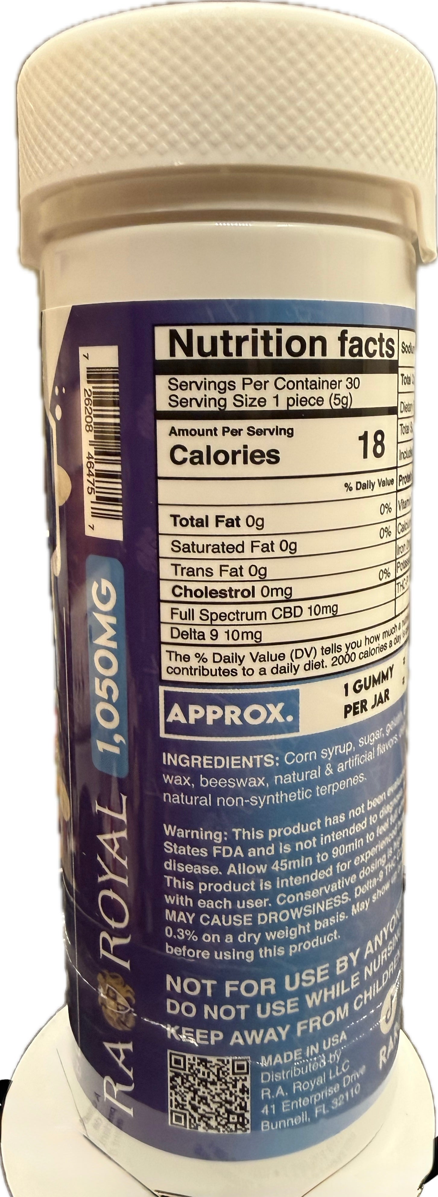 RA ROYAL - D9/THCP - GUMMIES - VARIOUS FLAVORS