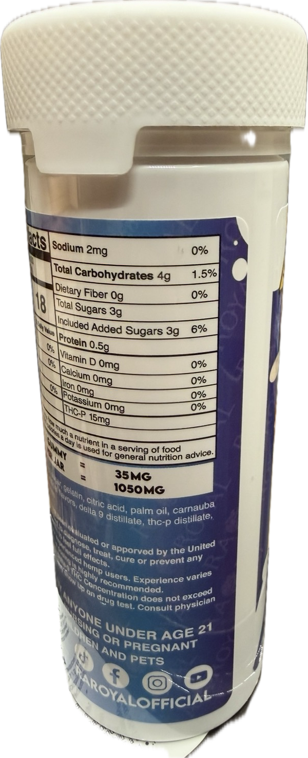 RA ROYAL - D9/THCP - GUMMIES - VARIOUS FLAVORS
