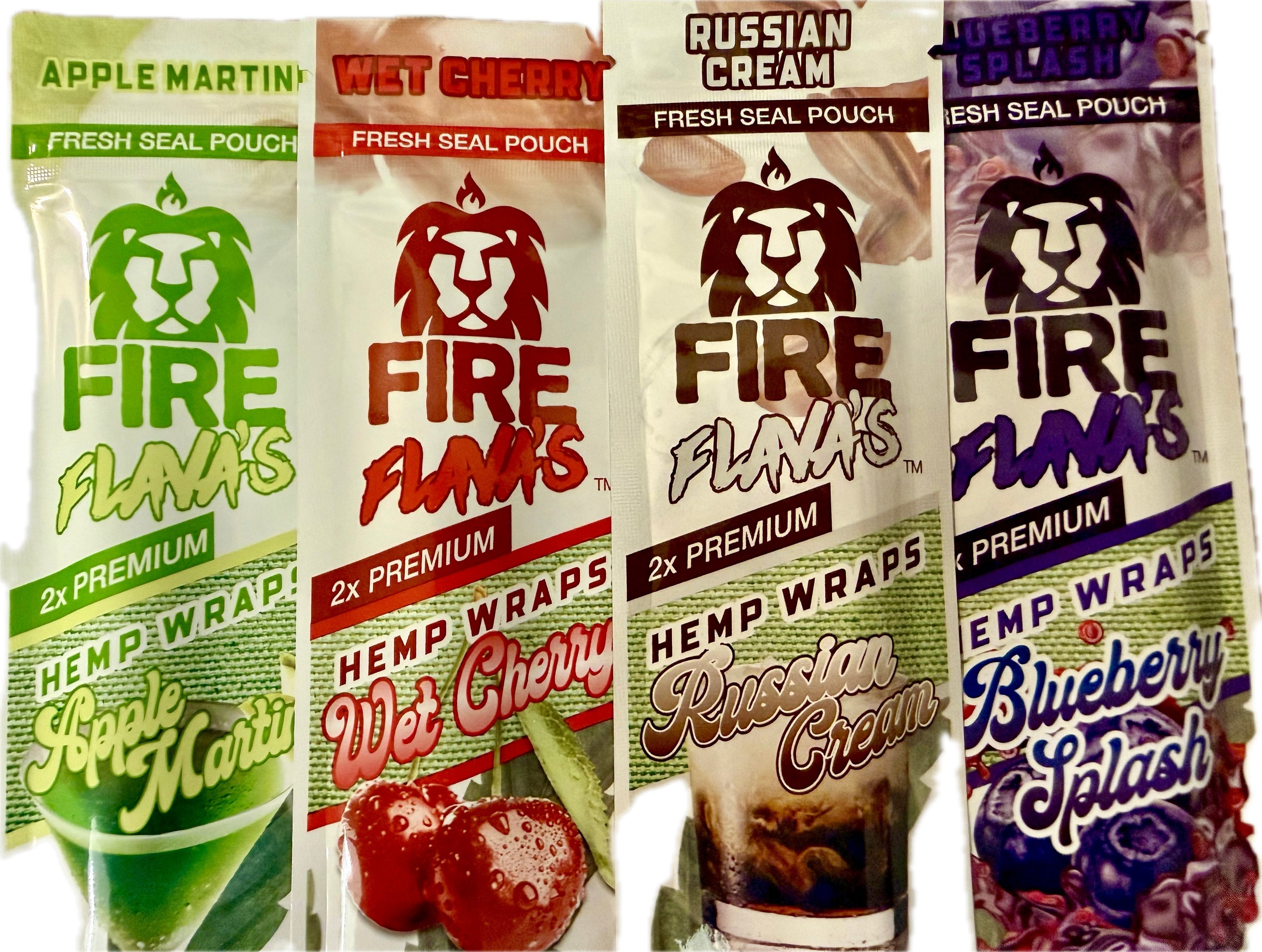 FIRE FLAVAS - Hemp Wraps Variety Pack (4 Count)