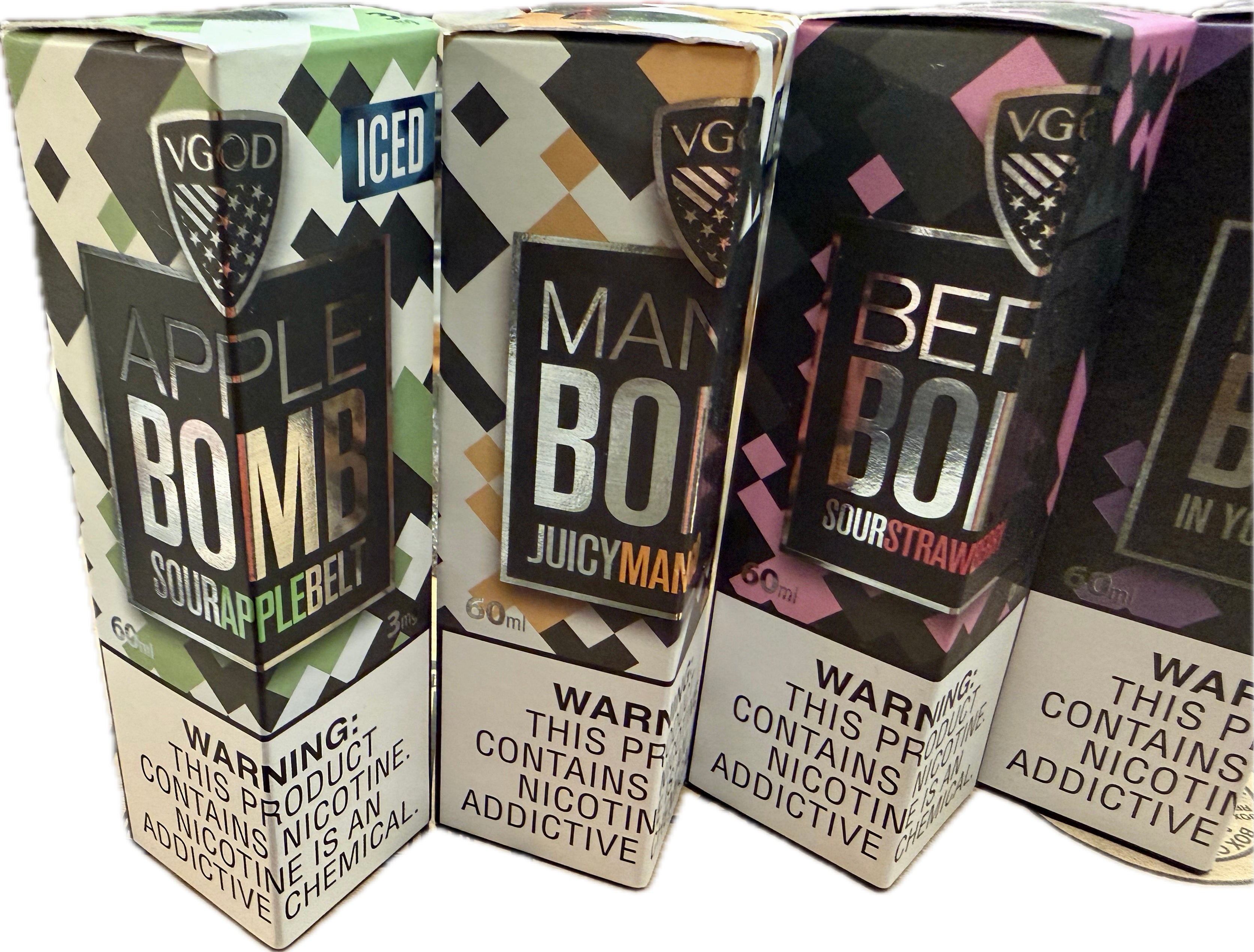 VGOD Iced “BOMB” E-Liquid Nicotine Solution Various Flavors