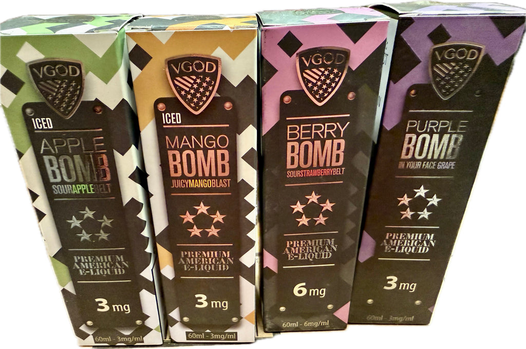 VGOD Iced “BOMB” E-Liquid Nicotine Solution Various Flavors