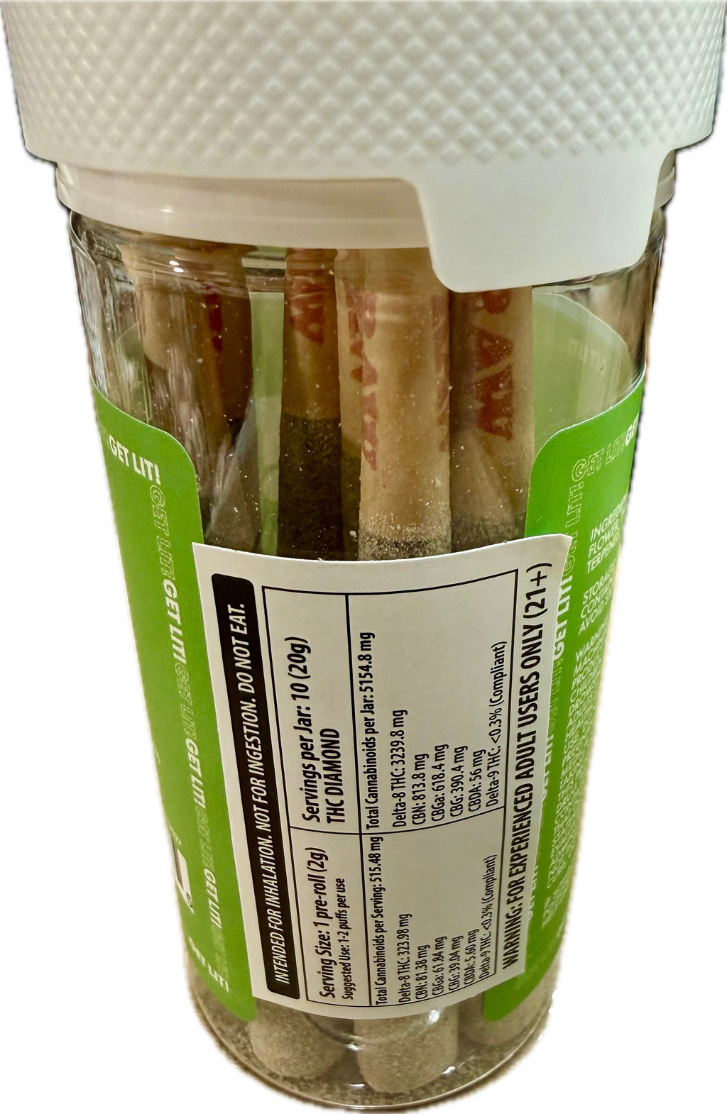 DIAMOND LIT - LIQUID DIAMONDS - 2G - PRE ROLL - 10CT